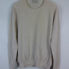 Mango Man cienki sweter bawełna kaszmir / L