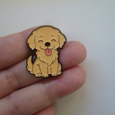 PIN PRZYPINKA BROSZKA PIES PIESEK SZCZENIAK LABRADOR RETRIEVER