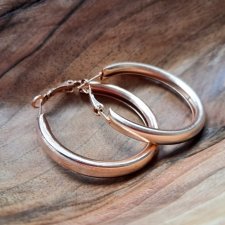 KOŁA POZŁACANE - NOWE KOLCZYKI 4 cm