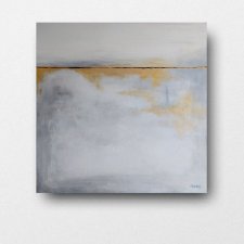 Abstrakcja ze złotem - 60/60 cm