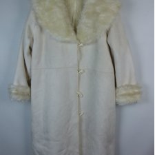 George zamszowy płaszczyk na futerku ivory 22 / 50