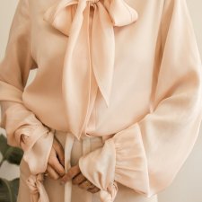 bluzka z wiązaniami Reiss S/M