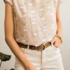 bluzka w jelonki M/L