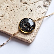 Bransoletka z żywicy kółko z dmuchawcem