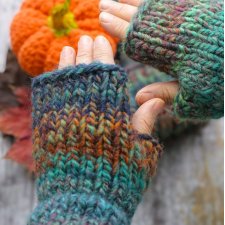 Rękawiczki bez palców MAXCOLOR mitenki leśna harmonia