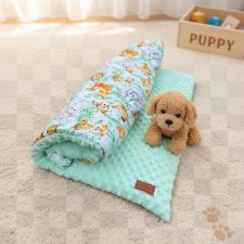 Kocyk minky miętowy