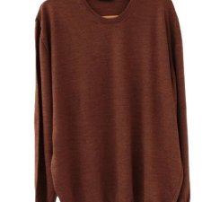 100% wełna sweter vintage brązowy wełniany Clipper