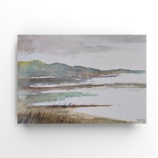 Pejzaż - obraz akwarela