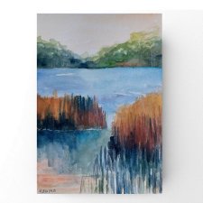 Pejzaż - obraz  akwarela