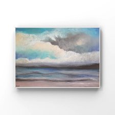 Morze -praca formatu A5,pastele olejne