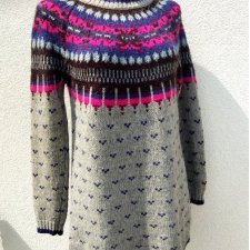 M&S -  WZORZYSTY SWETER