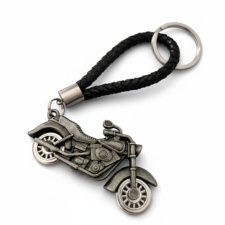 brelok skórzany MOTOCYKL SILVERADO II czarny