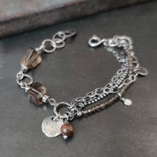 Bransoletka z kwarcu dymnego