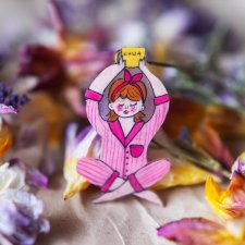 Broszka poranna joga Eweliny