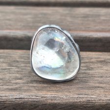 Kryształ górski - pierścionek regulowany