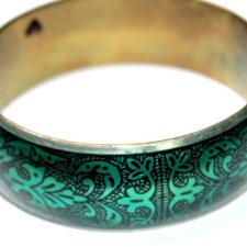 Metalowa szeroka BRANSOLETKA orient