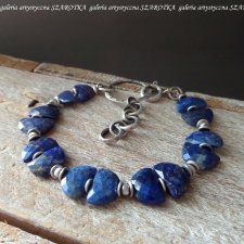 STARRY SKY bransoletka z lapisu i srebra