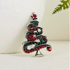 Broszka świąteczna choinka