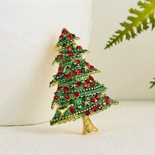 Broszka świąteczna choinka