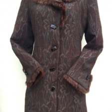 DUSSI - OCIEPLANY WEŁNIANY PŁASZCZ