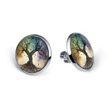 Kolczyki sztyfty Drzewo Życia – artystyczne, ręcznie robione