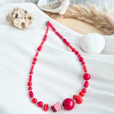 naszyjnik z czerwonego korala