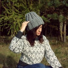 CZAPKA  ALPINE  ALPAKA WEŁNA