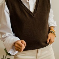 Czekoladowa kamizelka L/XL