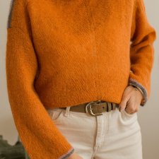 Sweter z wełną i moherem S