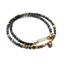 Muszla dark blue /choker - 18.11.25/ - Szlachetna kolekcja