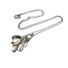 Perłowe listki  vol.2 - naszyjnik