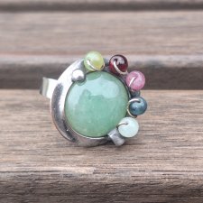 Awenturyn - pierścionek regulowany