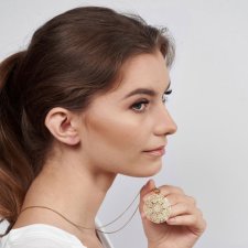 Okrągły naszyjnik z ażurowym motywem Pasithea c670