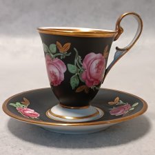 Rudolf Wachter Filiżanka Duet Romantyczny Różany Bavaria Niemcy