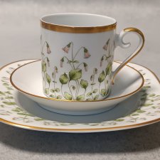 HACKEFORS Linnaea Borealis Trio Filiżanka Śniadaniówka Szwecja