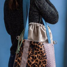 Torba do wózka panterka patchwork