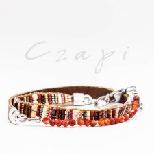 mozaika w słońcu 301 - bransoletka  z karneolem
