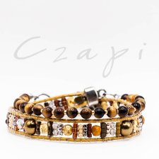 mozaika w słońcu 302 - bransoletka z tygrysim okiem