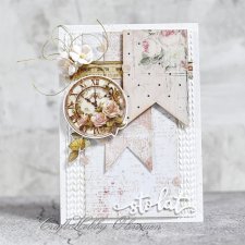 Sto lat - z zegarem shabby chic