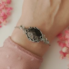 Bransoletka Hypersten stal chirurgiczna handmade wirewrapping