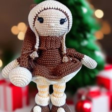 Świąteczna Laleczka Amigurumi