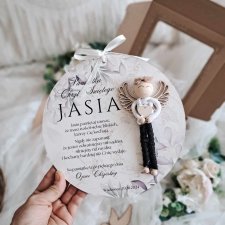 KARTKA OKOLICZNOŚCIOWA chrzest chłopca pamiątka chrztu