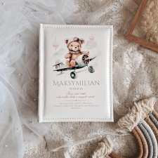 MIŚ album na zdjęcia, metryczka urodzenia, pamiątka chrztu świętego