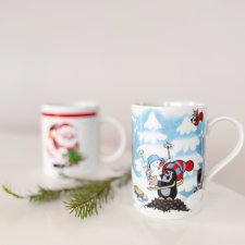 Kubek z Krecikiem w zimowej scenerii