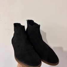 Zara Man – męskie botki z naturalnej zamszowej skóry, r. 40 (wkładka wymieniona)