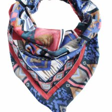 Chusta vintage wzory apaszka szalik aztecki