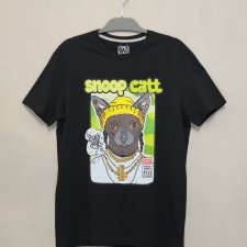 T-shirt SNOOP CAT (MESKA M) czarna