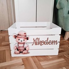 POJEMNIK NA ZABAWKI skrzynia na zabawki prezent meble dziecięce