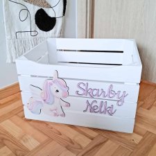 POJEMNIK NA ZABAWKI skrzynia na zabawki prezent meble dziecięce