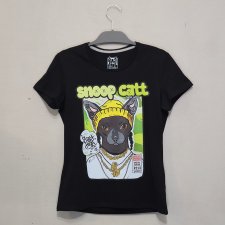 T-shirt SNOOP CAT (DAMSKA XL) czarna